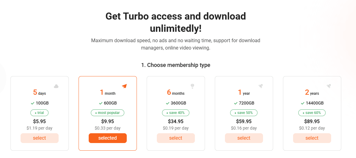 Buy 1 Month Turbobit: Price & How to Buy